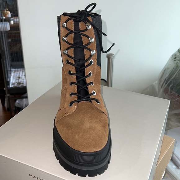 Brand new Marc fisher lug sole combat boot brown - Picture 3 of 6